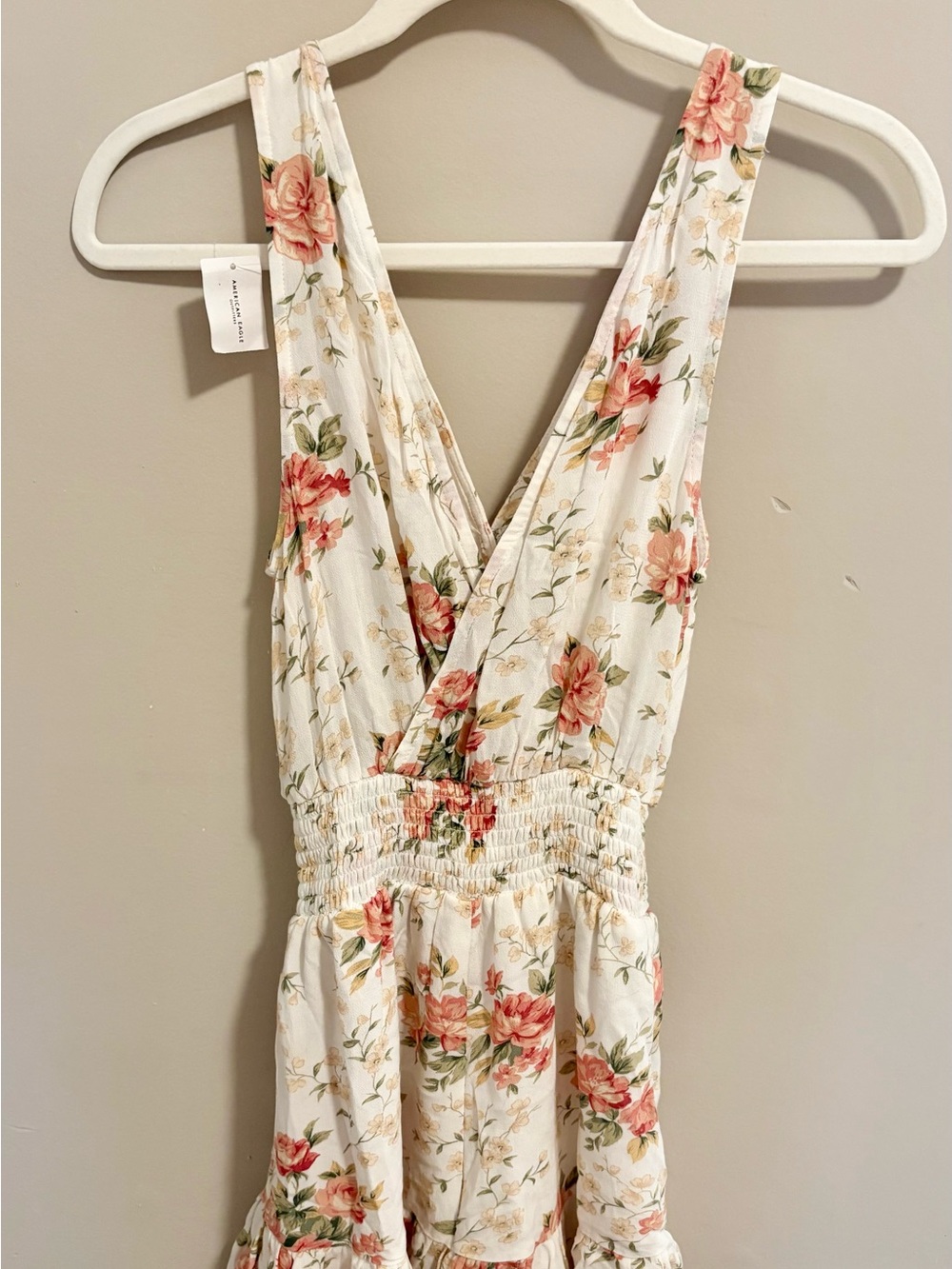 Floral romper v-neck American Eagle
